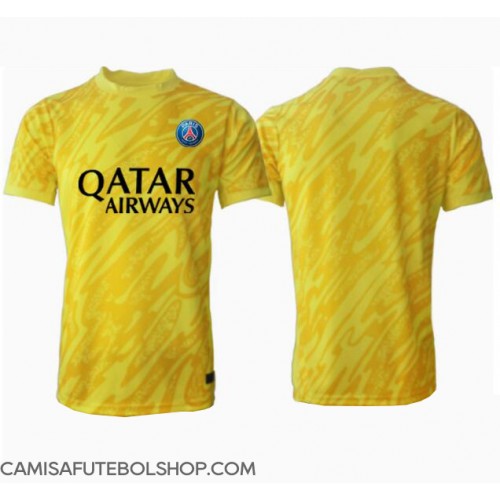 Camisa de time de futebol Paris Saint-Germain Goleiro Replicas 3º Equipamento 2024-25 Manga Curta
